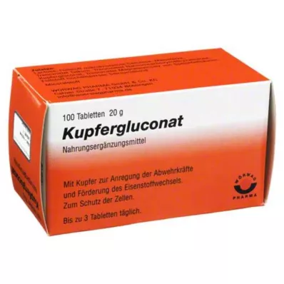 KUPFERGLUCONAT Tabletten, 100 stuks