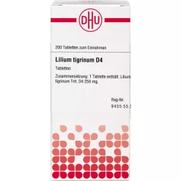 LILIUM TIGRINUM D 4 tabletten, 200 stuks