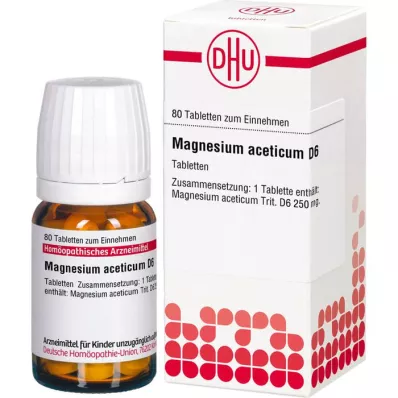 MAGNESIUM ACETICUM D 6 tabletten, 80 stuks