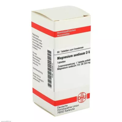 MAGNESIUM ACETICUM D 6 tabletten, 80 stuks