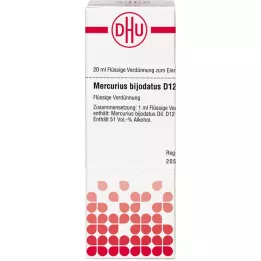 MERCURIUS BIJODATUS D 12 Verdunning, 20 ml