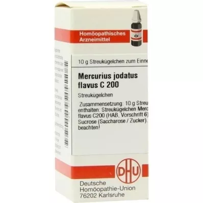 MERCURIUS JODATUS FLAVUS C 200 bolletjes, 10 g