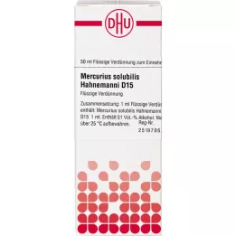 MERCURIUS SOLUBILIS Hahnemanni D 15 Verdunning, 50 ml