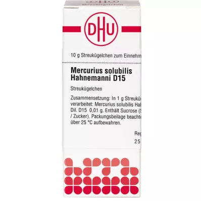 MERCURIUS SOLUBILIS Hahnemanni D 15 bolletjes, 10 g