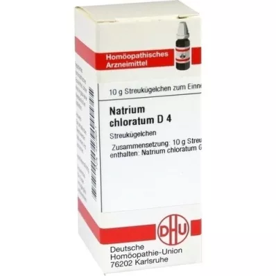 NATRIUM CHLORATUM D 4 bolletjes, 10 g