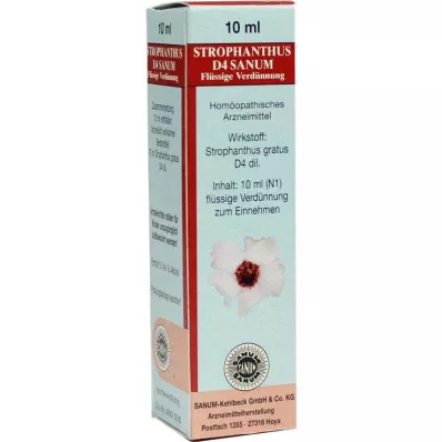 STROPHANTHUS D 4 Sanum druppels, 10 ml STROPHANTHUS D 4 Sanum druppels, 10 ml