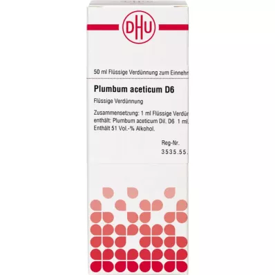 PLUMBUM ACETICUM D 6 Verdunning, 50 ml