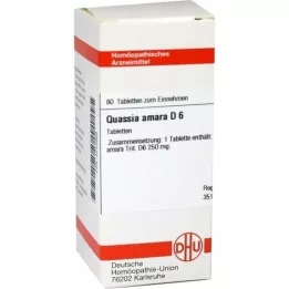 QUASSIA D 6 tabletten, 80 stuks