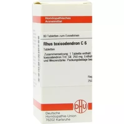 RHUS TOXICODENDRON C 6 tabletten, 80 st