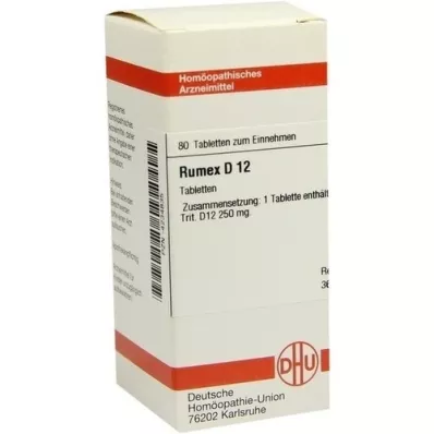 RUMEX D 12 tabletten, 80 stuks