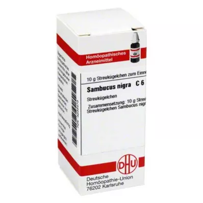 SAMBUCUS NIGRA C 6 bolletjes, 10 g SAMBUCUS NIGRA C 6 bolletjes, 10 g