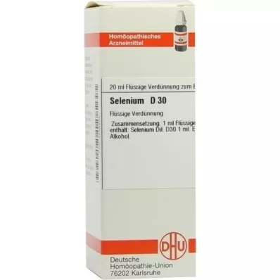 SELENIUM D 30 verdunning, 20 ml