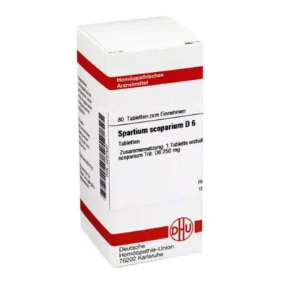 SPARTIUM SCOPARIUM D 6 tabletten, 80 stuks SPARTIUM SCOPARIUM D 6 tabletten, 80 stuks