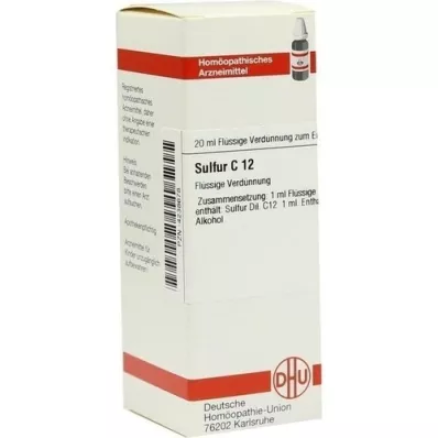 SULFUR C 12 Verdunning, 20 ml