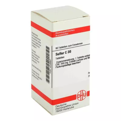 SULFUR C 30 tabletten, 80 st