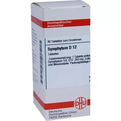 SYMPHYTUM D 12 tabletten, 80 stuks