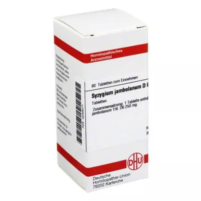 SYZYGIUM JAMBOLANUM D 6 tabletten, 80 stuks SYZYGIUM JAMBOLANUM D 6 tabletten, 80 stuks