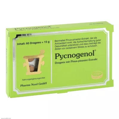 PYCNOGENOL KIEFERNRINDENEXTRAKT Pharma Nord Drag., 60 stuks