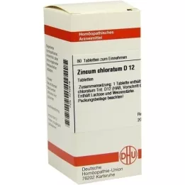 ZINCUM CHLORATUM D 12 tabletten, 80 stuks