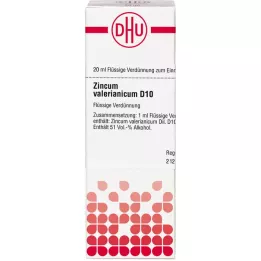 ZINCUM VALERIANICUM D 10 Verdunning, 20 ml