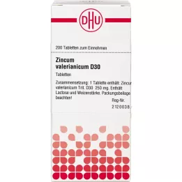 ZINCUM VALERIANICUM D 30 tabletten, 200 stuks