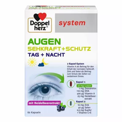 DOPPELHERZ Ogen+Beschermingssysteem Capsules, 60 Capsules DOPPELHERZ Ogen+Beschermingssysteem Capsules, 60 Capsules