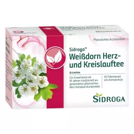 SIDROGA Meidoorn hart- en bloedsomloopthee filterpakket, 20X1,5 g