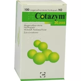 COTAZYM 20.000 tabletten enterische capsules, 100 stuks