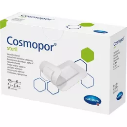 COSMOPOR steriel wondverband 6x10 cm, 25 stuks