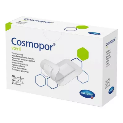 COSMOPOR steriel wondverband 6x10 cm, 25 stuks