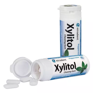 MIRADENT Xylitol kauwgom Mint, 30 stuks