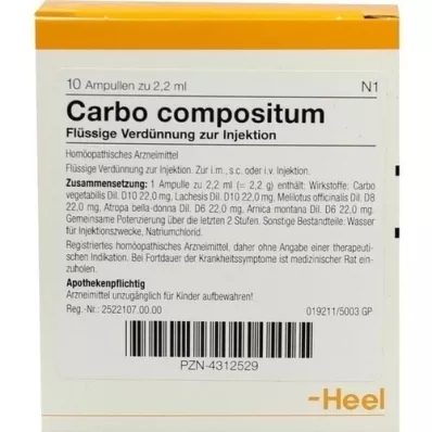 CARBO COMPOSITUM Ampullen, 10 stuks