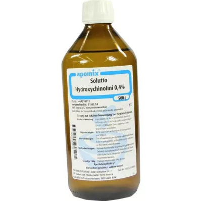 SOLUTIO HYDROXYCHINE. 0,4%, 500 ml