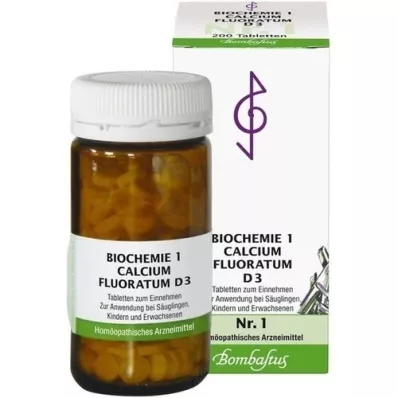 BIOCHEMIE 1 Calcium fluoratum D 3 tabletten, 200 st