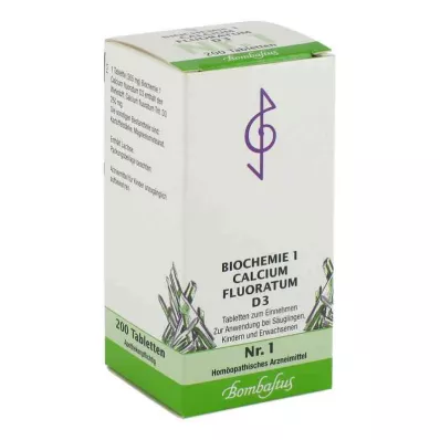 BIOCHEMIE 1 Calcium fluoratum D 3 tabletten, 200 st BIOCHEMIE 1 Calcium fluoratum D 3 tabletten, 200 st