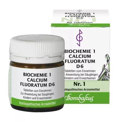BIOCHEMIE 1 Calcium fluoratum D 6 tabletten, 80 st BIOCHEMIE 1 Calcium fluoratum D 6 tabletten, 80 st