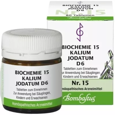 BIOCHEMIE 15 Kalium jodatum D 6 tabletten, 80 st