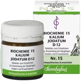 BIOCHEMIE 15 Kalium jodatum D 12 tabletten, 80 st