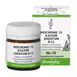 BIOCHEMIE 15 Kalium jodatum D 12 tabletten, 80 st