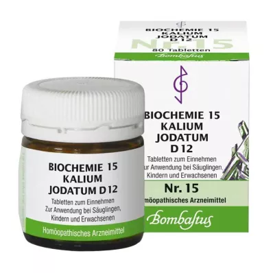 BIOCHEMIE 15 Kalium jodatum D 12 tabletten, 80 st