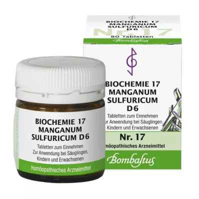 BIOCHEMIE 17 Manganum sulphuricum D 6 tabletten, 80 st