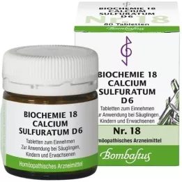 BIOCHEMIE 18 Calcium sulphuratum D 6 tabletten, 80 st