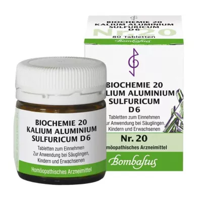 BIOCHEMIE 20 Kalium aluminium sulphuricum D 6 bl, 80 st