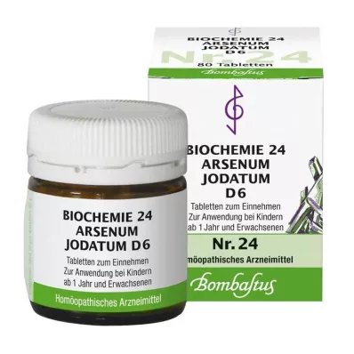 BIOCHEMIE 24 Arsenum jodatum D 6 tabletten, 80 st BIOCHEMIE 24 Arsenum jodatum D 6 tabletten, 80 st