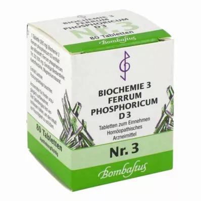 BIOCHEMIE 3 Ferrum phosphoricum D 3 tabletten, 80 st BIOCHEMIE 3 Ferrum phosphoricum D 3 tabletten, 80 st
