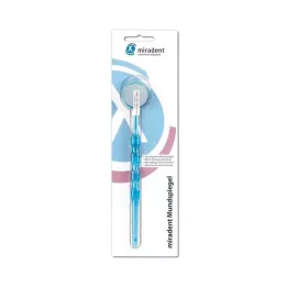 MIRADENT Mondspiegeltje anticondens blauw transparant, 1 st