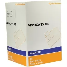 APPLICA I.V.100 canulepleister met absorberend kompres, 50 stuks