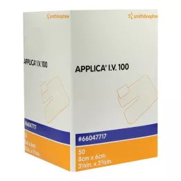APPLICA I.V.100 canulepleister met absorberend kompres, 50 stuks