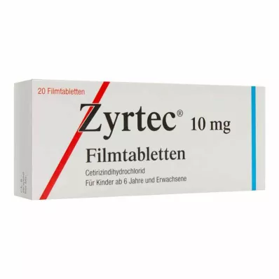 ZYRTEC Filmomhulde tabletten, 20 stuks ZYRTEC Filmomhulde tabletten, 20 stuks
