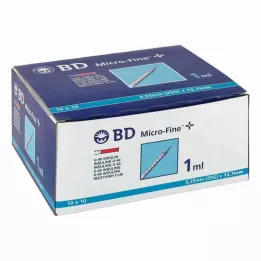 BD MICRO-FINE+ Insulinespr.1 ml U40 12.7 mm, 100X1 ml